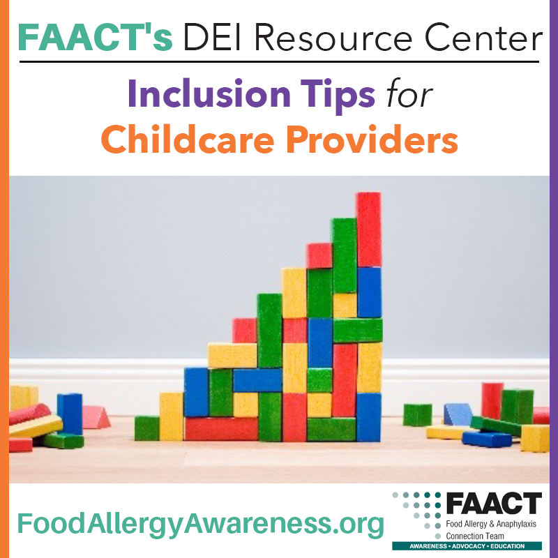 DEI Inclusion Tips for Child Care Providers Graphic